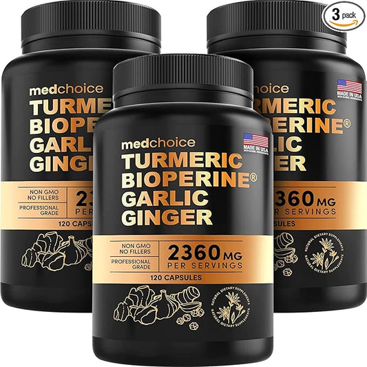 4-in-1 Turmeric and Garlic Supplements 2360 mg (360 ct) 3)