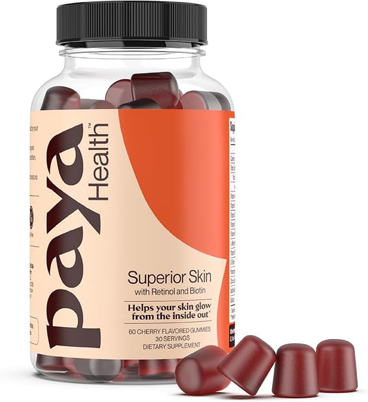 Skin Retinol and Biotin Gummies 60 Count