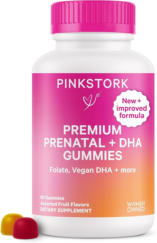 Pink Stork Premium Prenatal Gummy Vitamins 60 Vegan