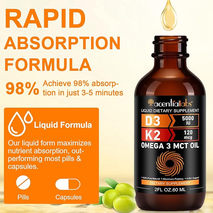 Liquid Vitamin D3 K2,Vitamin D Drops,Vitamin D3 K2,Liquid Vitamin D,Vitamin D Liquid,Organic Vitamin D,D3 K2 Vitamin Supplement,Vitamin D3 and K2,D3 K2 Vitamin Supplement(2pack)