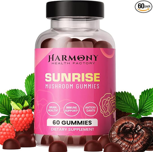 Sunrise 10x Potency Nootropic Adaptogenic Mushroom 60 Count