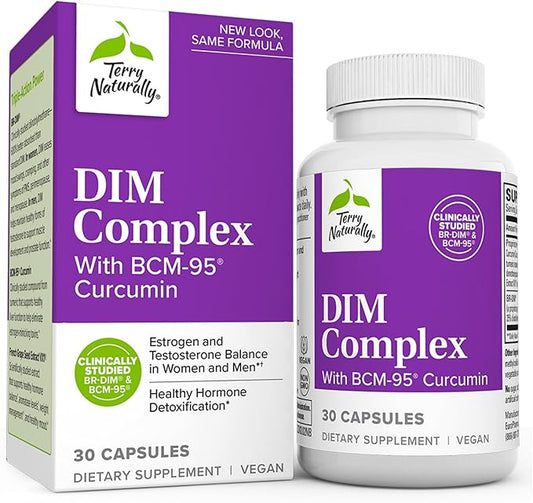 Terry Naturally DIM Complex 30 Capsules BCM-95 Curcumin 30 Servings