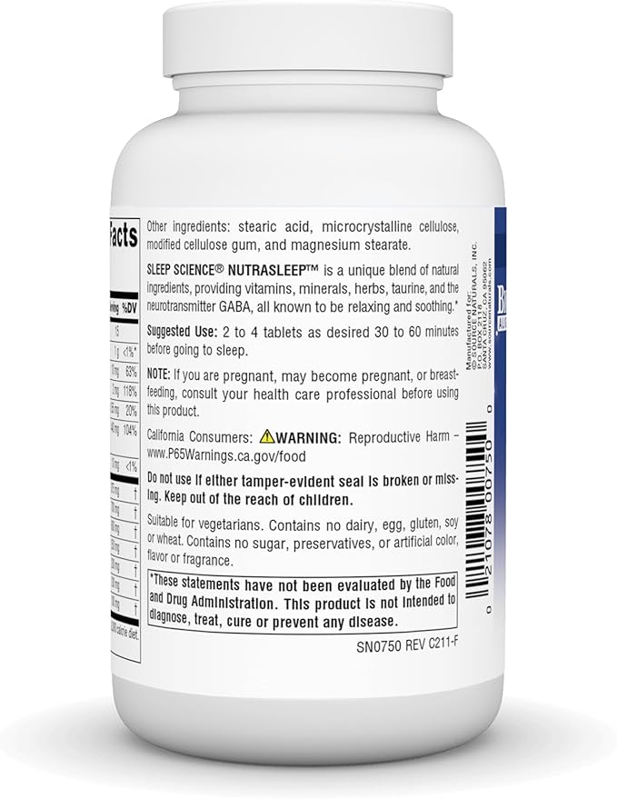 Source Naturals NutraSleep, Multi-Nutrient & Herb 100 Tablets