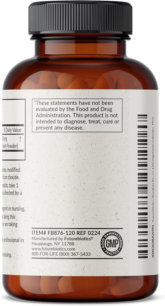 Futurebiotics Rhodiola Rosea 1000 MG Adaptogenic 120 Vegetarian