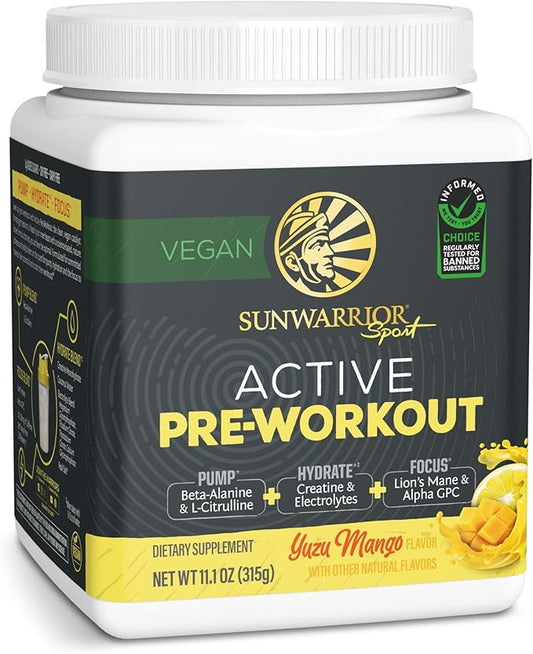 Sunwarrior Pre Workout Powder Energy Drink 30 Servings