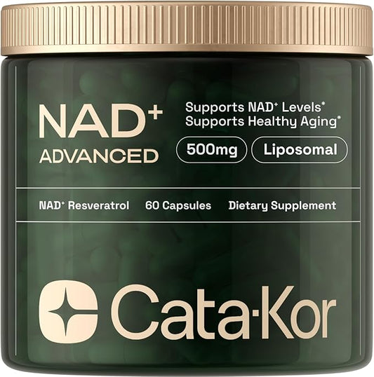 NMN Supplement Alternative - Liposomal NAD w/Resveratrol - High Purity NAD Supplement for Anti-Aging, Energy, Focus - 80 Capsules, Green