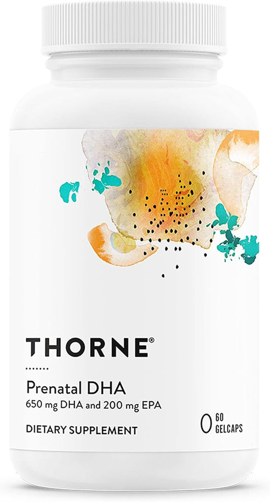 THORNE Prenatal DHA 650 mg 200 mg 60 Capsules
