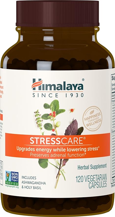 Himalaya StressCare Herbal Supplement, Supports Stress 120 Capsules