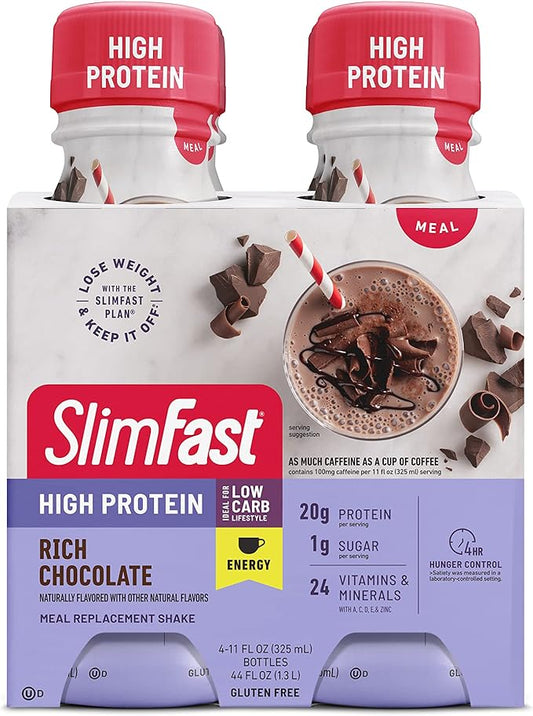 SlimFast Advanced Energy High Protein Meal 20g of 11 Fl. 4 Count