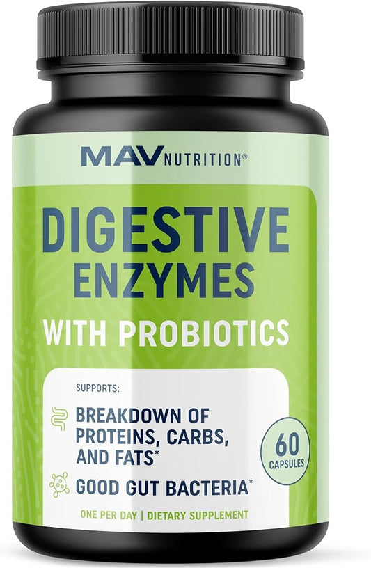 Digestive Enzymes 400MG with Probiotics 60ct