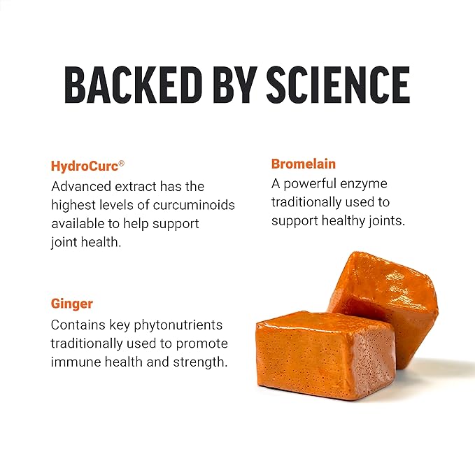 Force Factor Acai Soft Chews for Immune Support and Better Turmeric Joint Support Supplement with HydroCurc Turmeric Curcumin, 30 and 60 Soft Chews