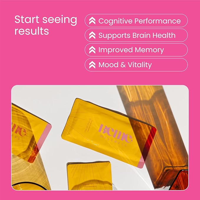 Be Sharp Liquid Omega 3 Brain Supplement 3, Turmeric 3-30 Day