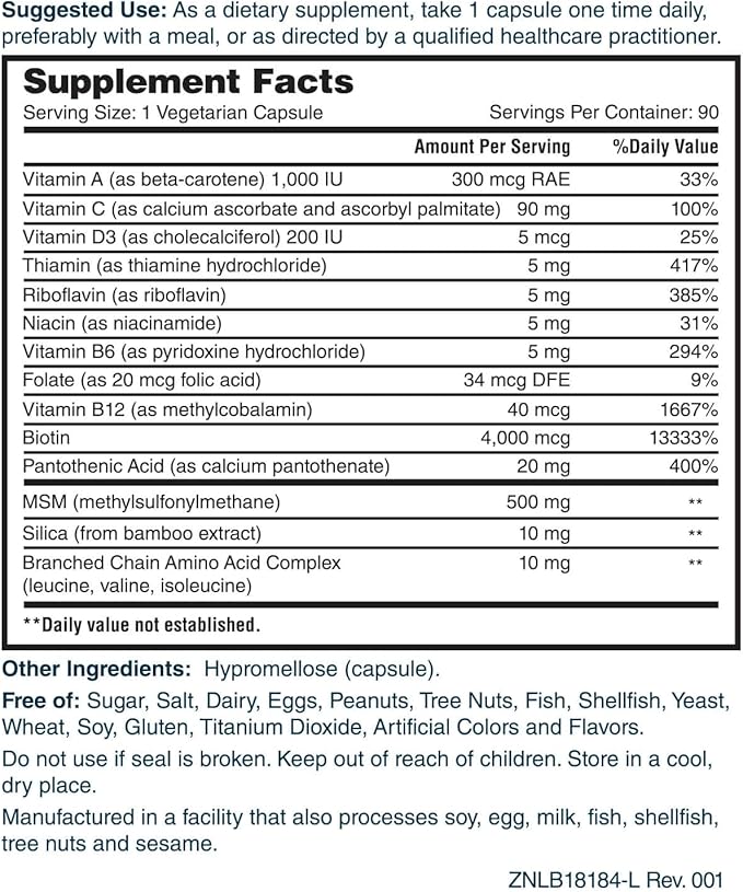 Nature's Lab Hair Skin and Nails 90 Ct (90 Day