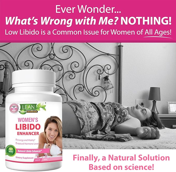 Libido Booster for Women, Maca Root Fenugreek Tongkat Ali Horny Goat Weed Female Energy Enhancer, Hormone Harmony Balance Mood Support Menopause Panax Ginseng DHEA Boron Supplement Pills, 30 Capsules