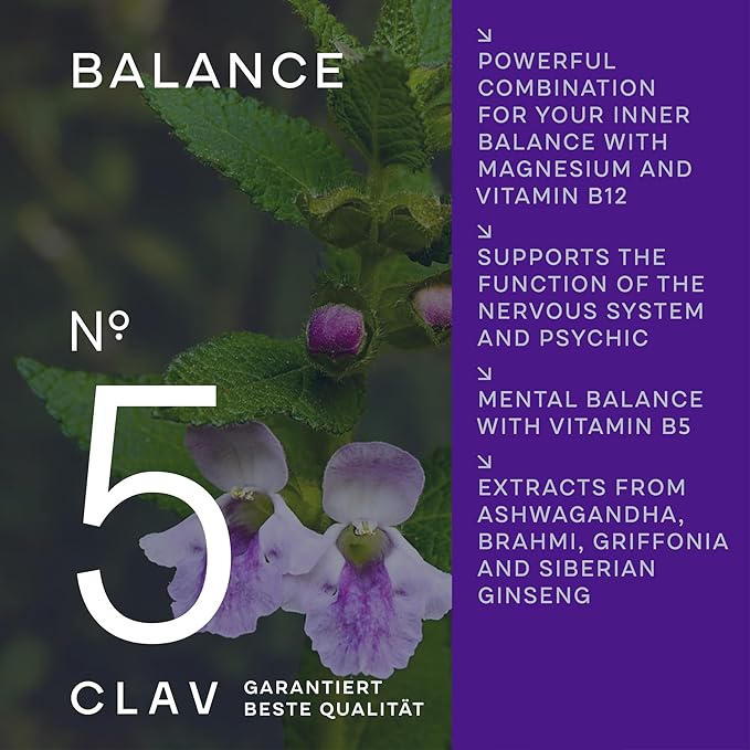 CLAV N°5 Mood Support Supplement 5-HTP Griffonia 60 Capsules