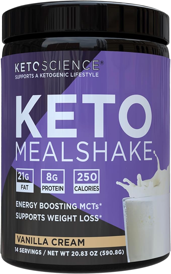 Keto Science Ketogenic Meal Shake Vanilla 14 servings, 20.7 oz