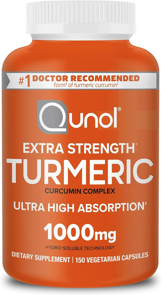 Qunol Turmeric Curcumin Supplement, Turmeric 1000mg 150 Count 1)