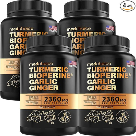 4-in-1 Turmeric and Garlic Supplements 2360 mg (480 ct) 4)