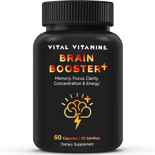 Vital Vitamins Brain Supplements for Memory 60 Coun