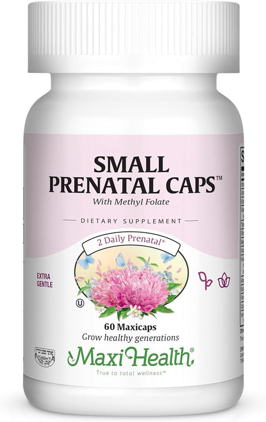 Maxi-Health Small Prenatal Capsules with Methyl Folate 60 Count