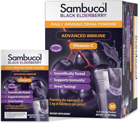 Sambucol Black Elderberry Drink Powder 30 Count