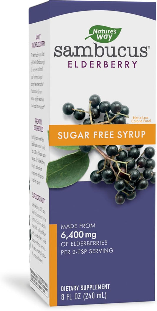 Nature's Way Sambucus Sugar-Free Elderberry Syrup, 8 Fl.