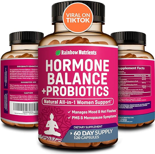 Hormone Balance + Probiotics for Women (3450mg) Natural |120 V
