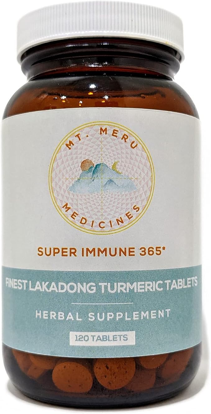 Turmeric Tablet Supplement, High Curcumin Lakadong (120 Tablets)