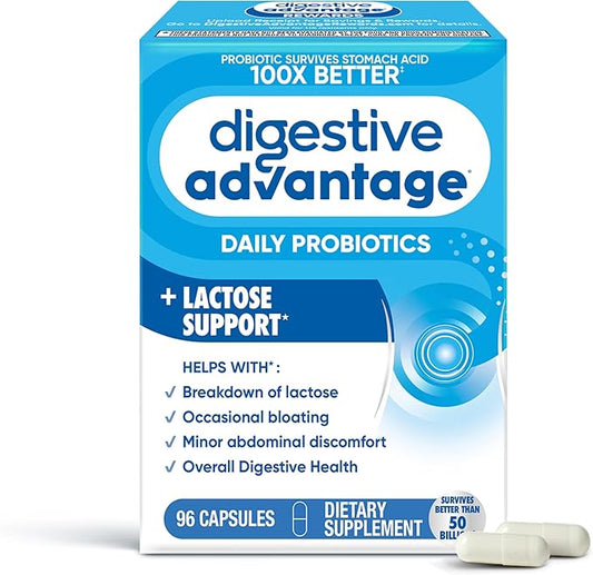 Digestive Advantage Probiotics + Lactase Digestive 96ct