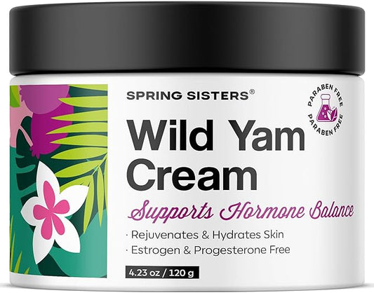 Wild Yam Cream for Hormones with Black Cohosh, Vitex, Shea Butter - Cream for Hormone Balance