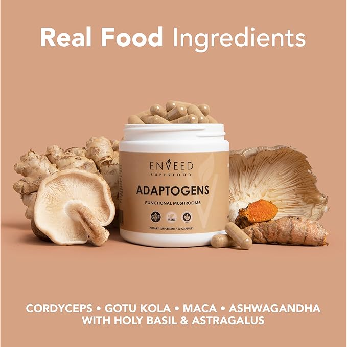 Enveed Superfoods ADAPTOGENS 100% Natural Ingredients—30 Servings