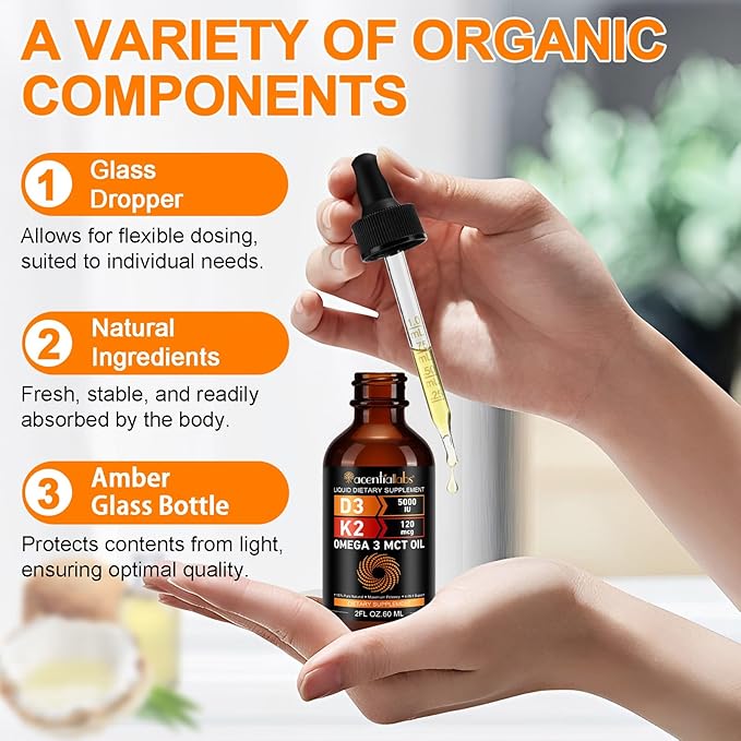Liquid Vitamin D3 K2,Vitamin D Drops,Vitamin D3 K2,Liquid Vitamin D,Vitamin D Liquid,Organic Vitamin D,D3 K2 Vitamin Supplement,Vitamin D3 and K2,D3 K2 Vitamin Supplement(2pack)