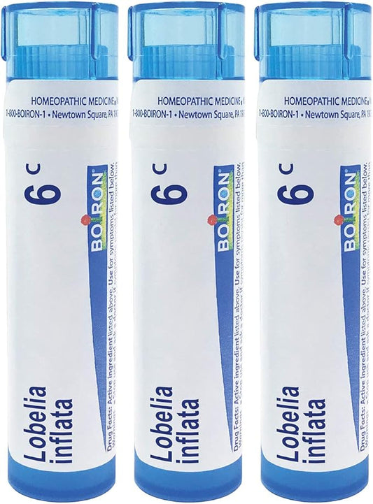Boiron Lobelia Inflata 6c Homeopathic Medicine 3 (240 (240 Pellets)