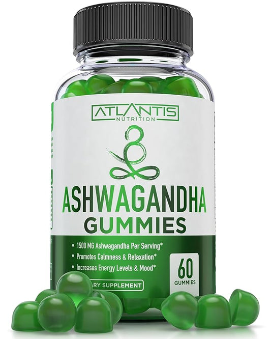 Ashwagandha Gummies - 1500MG Ashwagandha Per 60 Gummies