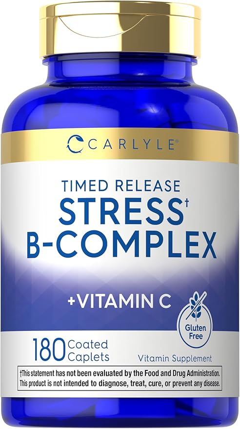 Carlyle Stress B-Complex Vitamin Supplement 180 Caplets