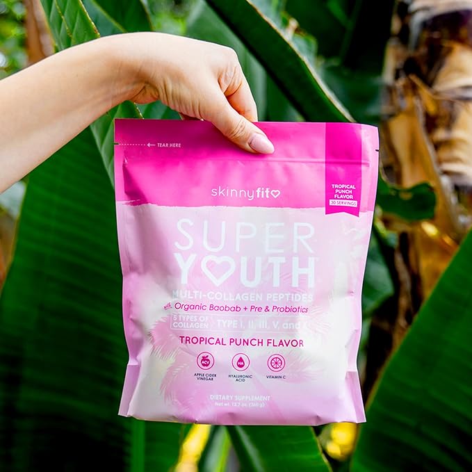 SkinnyFit Super Youth Tropical Punch Multi-Collagen 30 Servings