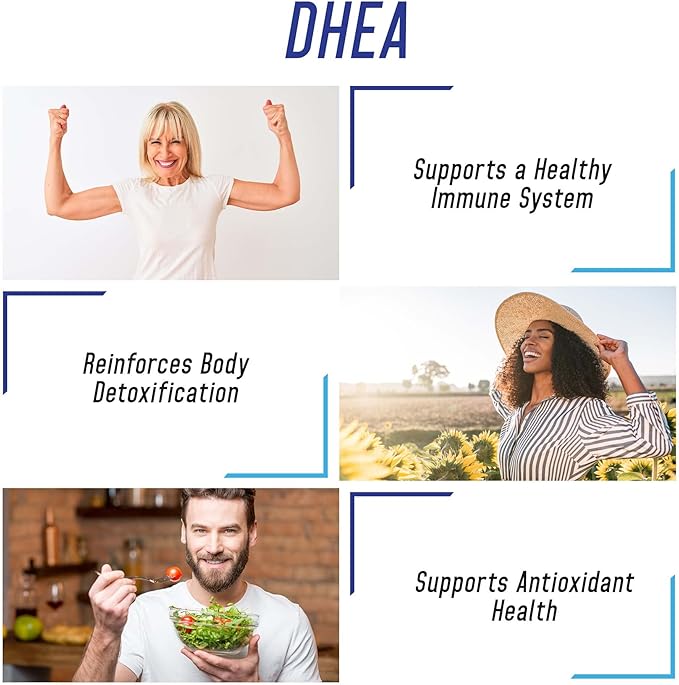 We Like Vitamins DHEA 100mg 200 Capsules - 200 Day Supply of DHEA Capsules - Helps with Hormone Balance and Energy Levels for Men & Women
