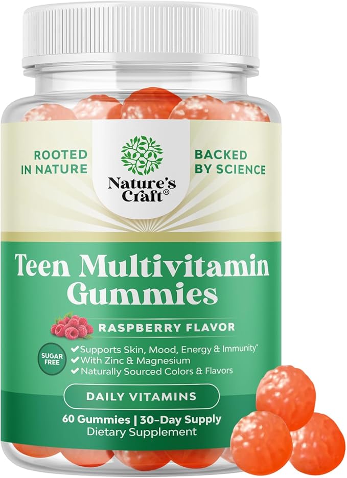 Sugar Free Gummy Vitamins for Teen 12-17 Gummies 12-17 for 12-17 and