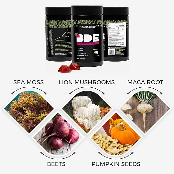 Wildcrafted Sea Moss Gummy Maca Root, 60 Count