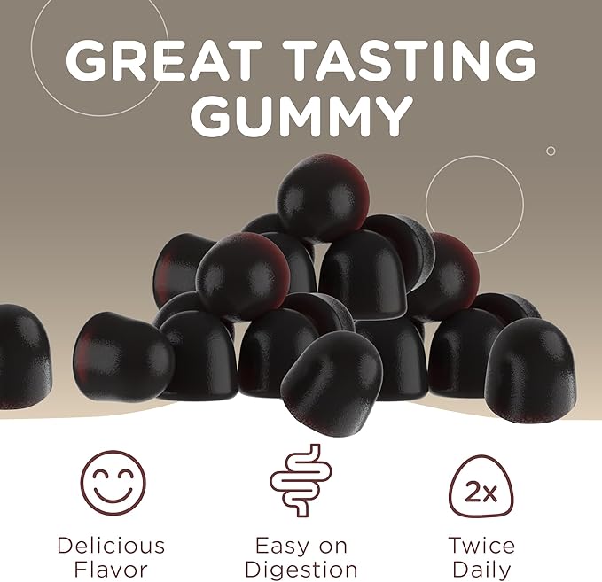 Zahler 10-in-1 Mushroom Gummies Raspberry Flavored 6 Adaptogenic (60)