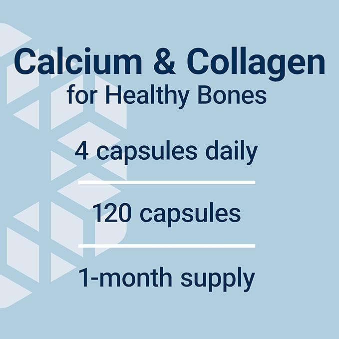 Life Extension Bone Strength Collagen Formula, D3, magnesium 120 capsules