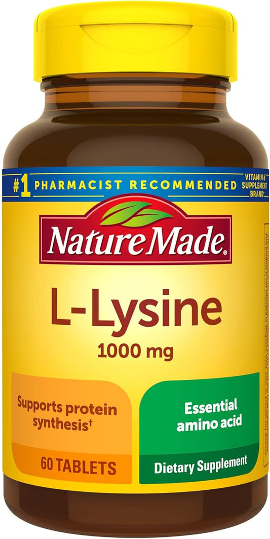 Nature Made Extra Strength L-Lysine 1000 60 Count