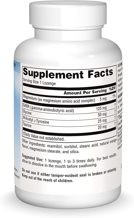 Source Naturals Serene Science GABA, 125 30 Tablets