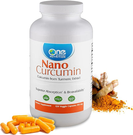 Nano Curcumin Capsule, 100 mg Turmeric 120 Veggie