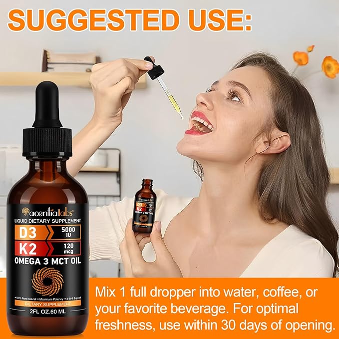 Liquid Vitamin D3 K2,Vitamin D Drops,Vitamin D3 K2,Liquid Vitamin D,Vitamin D Liquid,Organic Vitamin D,D3 K2 Vitamin Supplement,Vitamin D3 and K2,D3 K2 Vitamin Supplement(2pack)