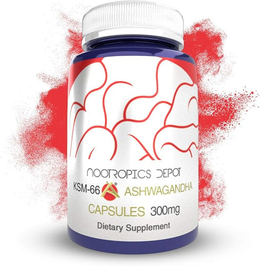 Nootropics Depot KSM-66 Ashwagandha Capsules 300mg | 180 Count