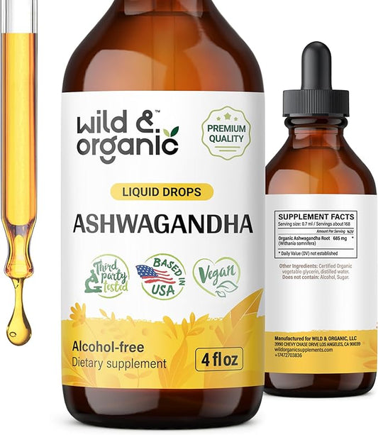 Ashwagandha Drops - Mood Support Supplement 4 fl