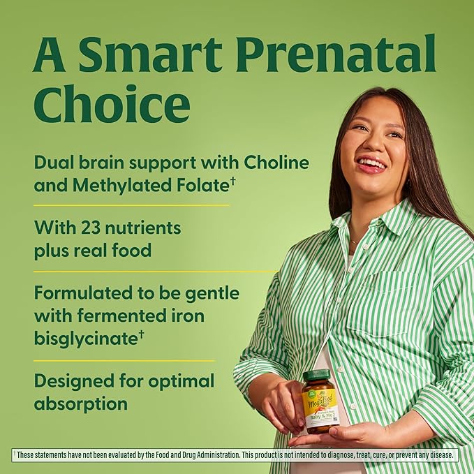 MegaFood Baby & Me 2 Prenatal 120 Tabs (60 Servings)