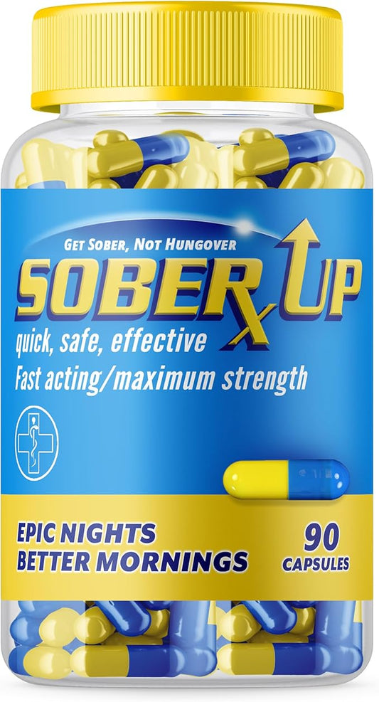Maximum Strength Remedy & Fast Acting Relief • Party Smart Pills • Anytime You Drink Vitamin Supplement w/DHM + Glutathione + Chlorella + L-Theanine (USA)