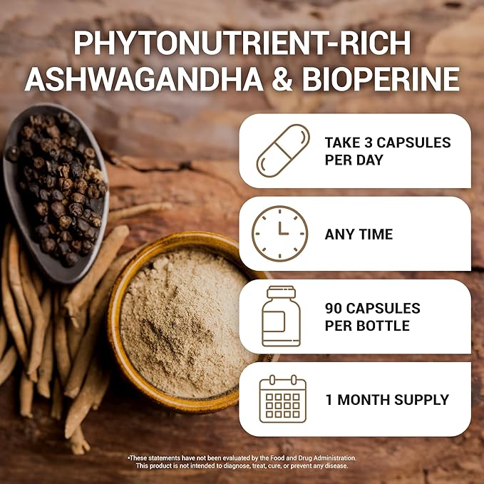 Dr. Berg Ashwagandha Capsules 1500mg 90 Capsules